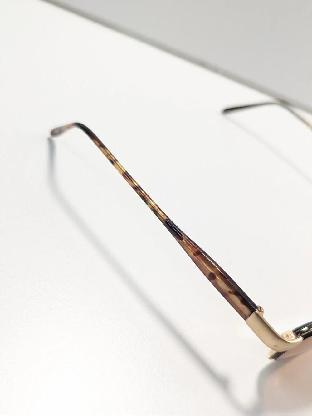 Harley-Davidson HDS 054 YG-1 135 Golden Tone Tortoise Frames ONLY Y2K
